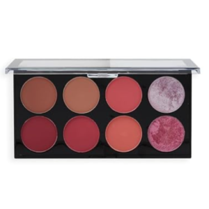 Revolution Beauty Ultra Blush Makeup Palette, Bronzer & Highlighter, Includes 8 Shades,, Golden Sugar