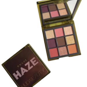 Huda Beauty Khaki Haze 9 Colors Matte Eyeshadow Palette | Glitter Pigmented Shimmery Eyeshadow Palette