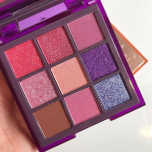 Huda Beauty Purple Haze 9 Colors Matte Eyeshadow Palette | Glitter Pigmented Shimmery Eyeshadow Palette