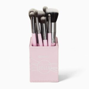 BH Cosmetics Miss Bella 9-Piece Makeup Brush Set with Angled Brush Holder