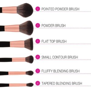BH Cosmetics Signature Rose Gold 13-Piece Makeup Brush Set with Case