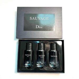 Dior Sauvage Mini Perfume Set for Men – 3 x 30ml (Parfum, Eau de Parfum, Eau de Toilette)